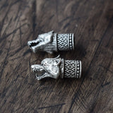 Wolf Beads Charms For Bracelet Norse Mythology DIY Scandinavian Accessories