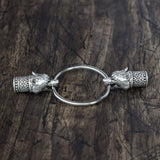 Wolf Beads Charms For Bracelet Norse Mythology DIY Scandinavian Accessories