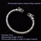 Wolf Head Bracelet Viking Bracelet Teen Wristband Cuff Bracelets