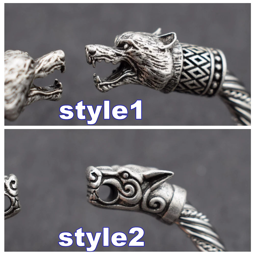 Wolf Head Bracelet Viking Bracelet Teen Wristband Cuff Bracelets