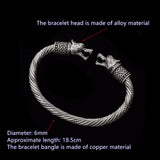 Wolf Head Bracelet Viking Bracelet Teen Wristband Cuff Bracelets