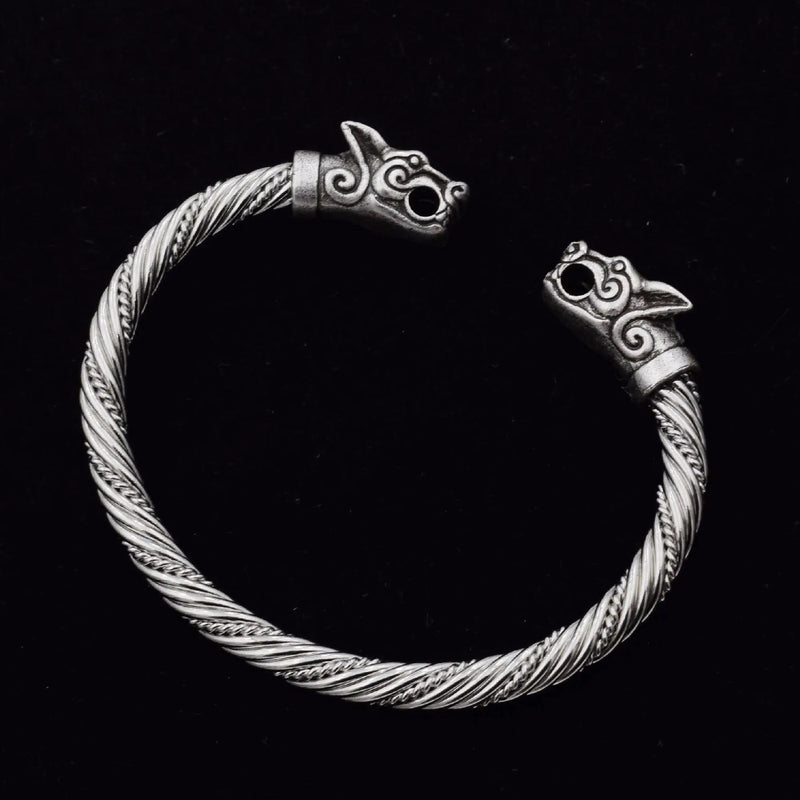 Wolf Head Bracelet Viking Bracelet Teen Wristband Cuff Bracelets