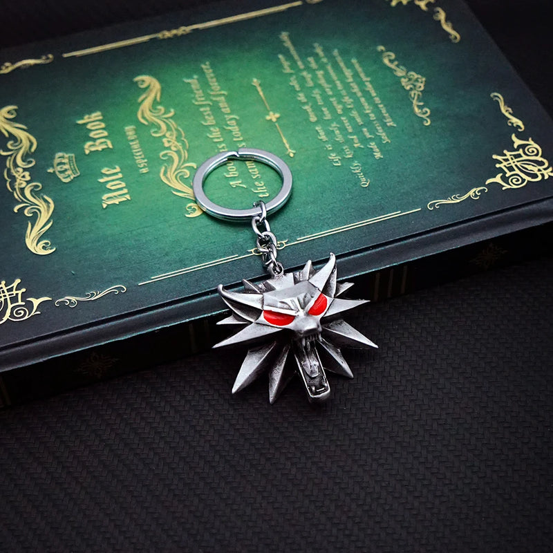 Wolf Geralt Yennefer Cirilla Keychain Sword Key Chain Game Accessories