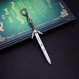 Wolf Geralt Yennefer Cirilla Keychain Sword Key Chain Game Accessories