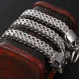 Wolf Lion Head Man Bracelet Stainless Steel Animal Gothic Hand Bands