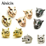 Animal Heads Rose Silver Plating Copper Beads Bracelets Finding