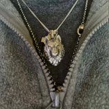 Wolf Pendant Necklace Zodiac Jewelry Hip-Hop Animal Chain Men