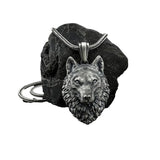 Wolf Pendant Necklace Zodiac Jewelry Hip-Hop Animal Chain Men