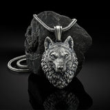 Wolf Pendant Necklace Zodiac Jewelry Hip-Hop Animal Chain Men
