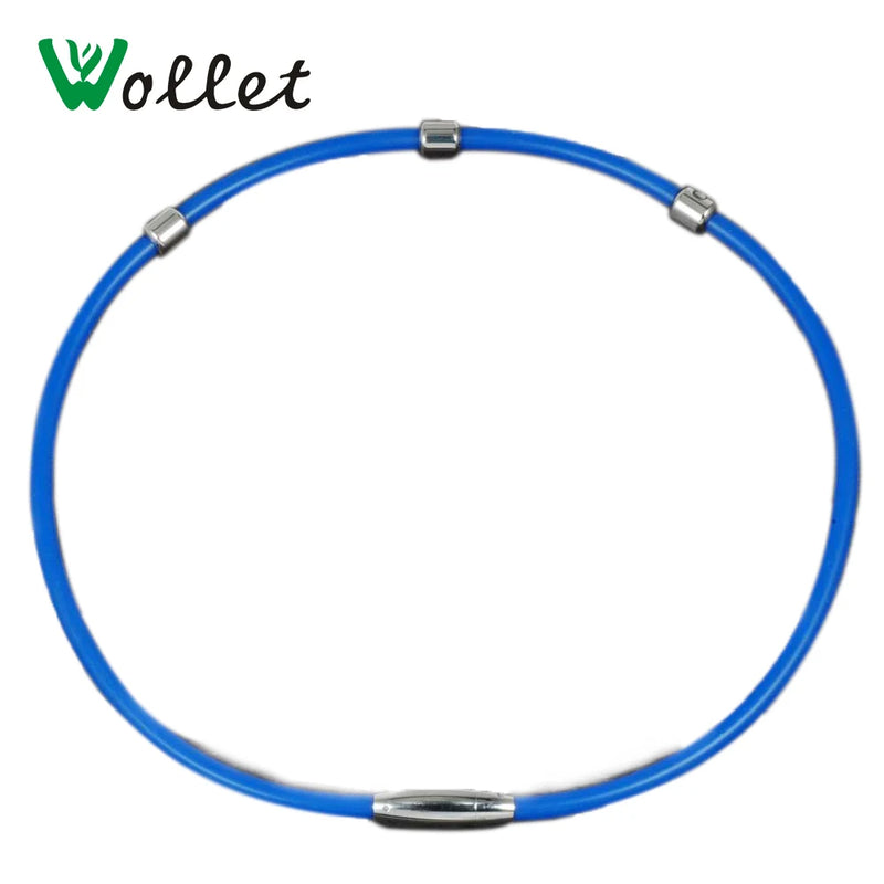 Wollet Jewelry 55cm Health Care Magnet Silicone Necklace for Women