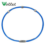 Wollet Jewelry 55cm Health Care Magnet Silicone Necklace for Women