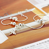 925 Sterling Silver Mickey Pendant Anklet Foot Chain Leg Bracelet