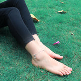 925 Sterling Silver Mickey Pendant Anklet Foot Chain Leg Bracelet