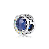 Moon & Night Sky Charm for European Bracelets - 925 Silver Beads