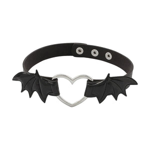 Punk Rivets Choker Necklace Goth Collar
