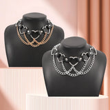 Punk Rivets Choker Necklace Goth Collar