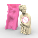 Silicone Goddess Statue Candle Mold for Home Decor