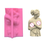 Silicone Goddess Statue Candle Mold for Home Decor