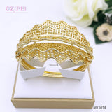 18K Plated Copper Bangle Bracelet Wedding Gift