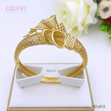18K Plated Copper Bangle Bracelet Wedding Gift