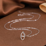 925 Silver Handcuffs Necklace Pendant Choker Jewelry
