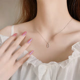 925 Silver Handcuffs Necklace Pendant Choker Jewelry