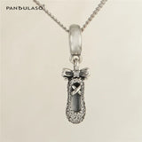 DIY Beads Sparking Ballet Shoes Charms for Bracelets