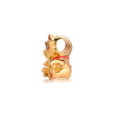 Fortune Cat Charm Silver Jewelry Fits Snake Chain Bracelets