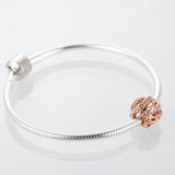 Rose Beads DIY Jewelry Charms for 925 Silver Bracelets