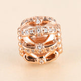 Rose Beads DIY Jewelry Charms for 925 Silver Bracelets