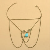 Woman Unique Tassel Chain Upper Arm Cuff Armlet