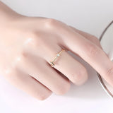 Sterling Silver Cross Ring Zircon 925 Jewelry for Girl Birthday