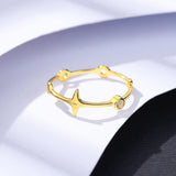 Sterling Silver Cross Ring Zircon 925 Jewelry for Girl Birthday