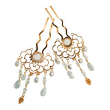 Chinese Style Retro Headwear Set Tassel Hair Pins Hanfu Hair Accessories