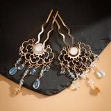 Chinese Style Retro Headwear Set Tassel Hair Pins Hanfu Hair Accessories