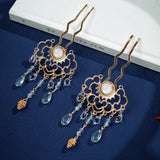 Chinese Style Retro Headwear Set Tassel Hair Pins Hanfu Hair Accessories