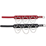 Harajuku Retro Punk Necklace Pu Leather Rivet Collar