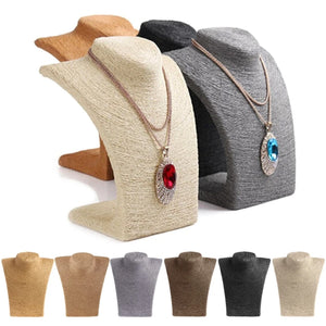 Woman Rope Mannequin Necklace Bust Stand Holder D14