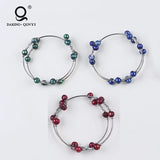 Pearl Wire Bangles Stainless Steel Cable Wire