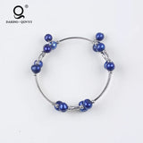 Pearl Wire Bangles Stainless Steel Cable Wire