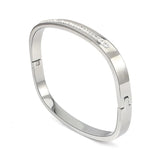 Stainless Steel Stone Square Bracelet Anti-rust