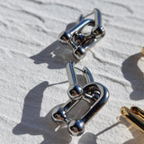 Woman U Chain Earrings Vacuum Plating Real