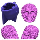 Skull Shape Mold Keychain Resin Epoxy Craft for DIY Ornament Jewelry Candles