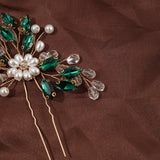Retro Hair Forks with Color-preserving Rhinestones for Cheongsam Dress