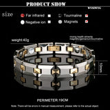 Magnetic Therapy Health Bracelet Titanium Steel Men's Bracelet