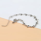 925 Sterling Silver Rabbit Girl Charm Bracelet for Women