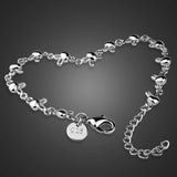 925 Sterling Silver Rabbit Girl Charm Bracelet for Women
