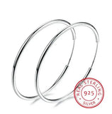 925 Sterling Silver Hoop Earring Circle Loop Gift Box Piercing