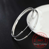 925 Sterling Silver Hoop Earrings Round Circle Loop Piercing