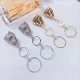 Leopard Animal Earrings S925 Silver Post